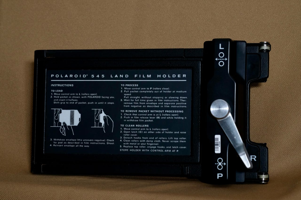 Polaroid 545 Instant Film Back for 4x5 storformat Type55 /