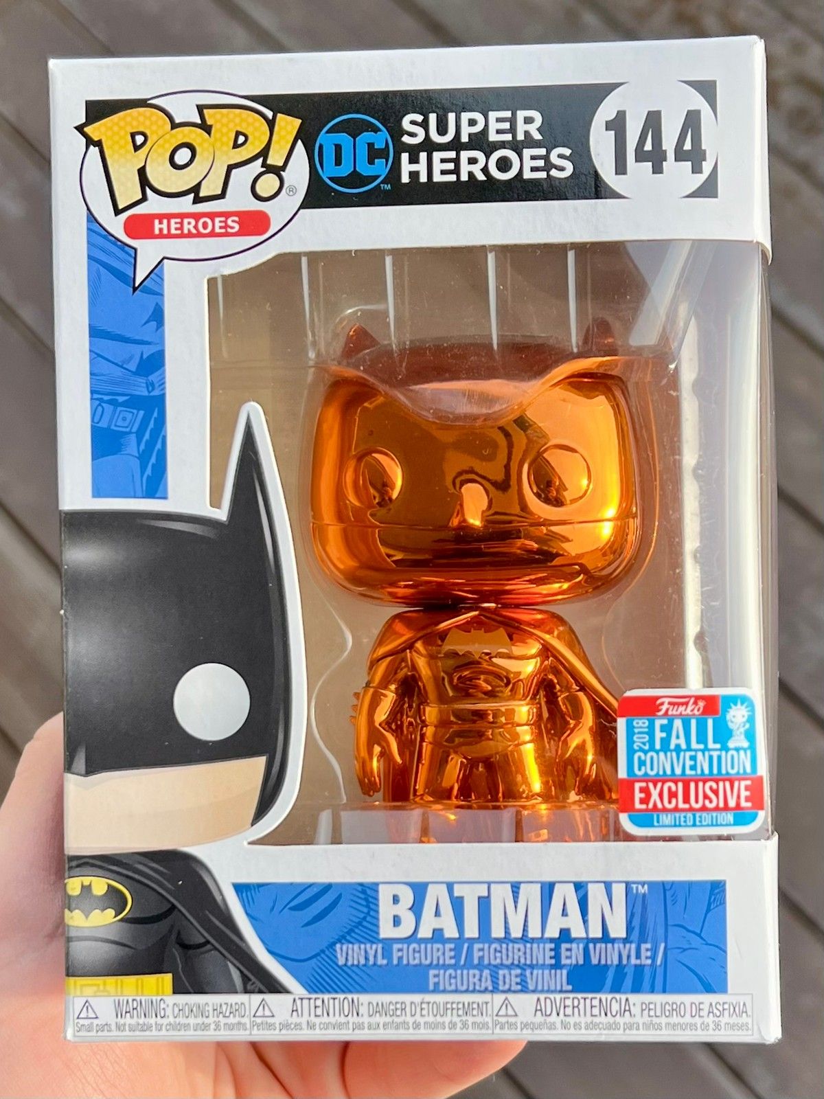 Orange chrome deals batman funko pop