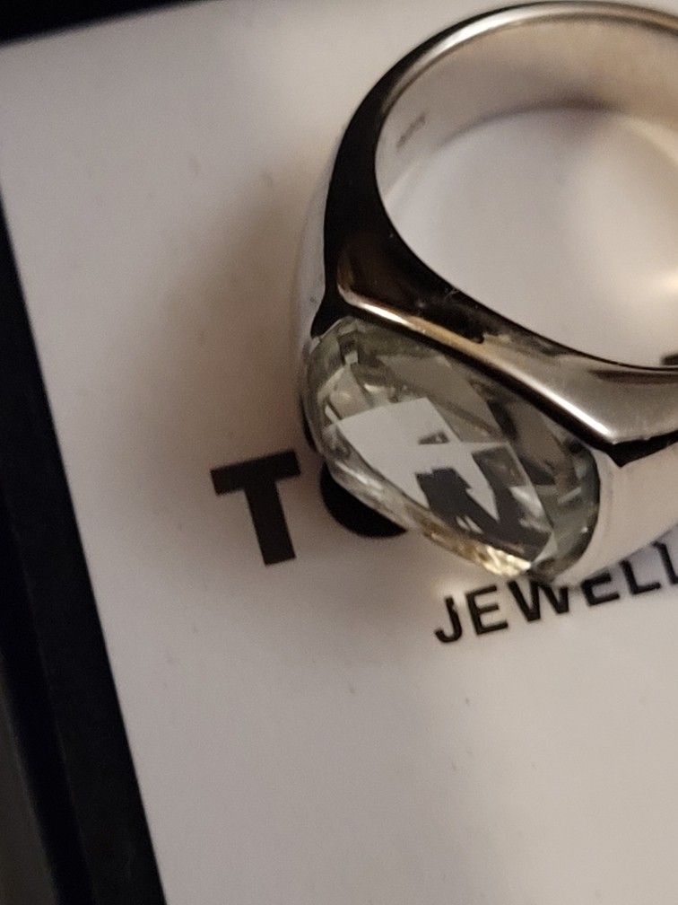 NY - TOM WOOD - RING - SHELBY - WHITE QUARTZ- Strs. 56