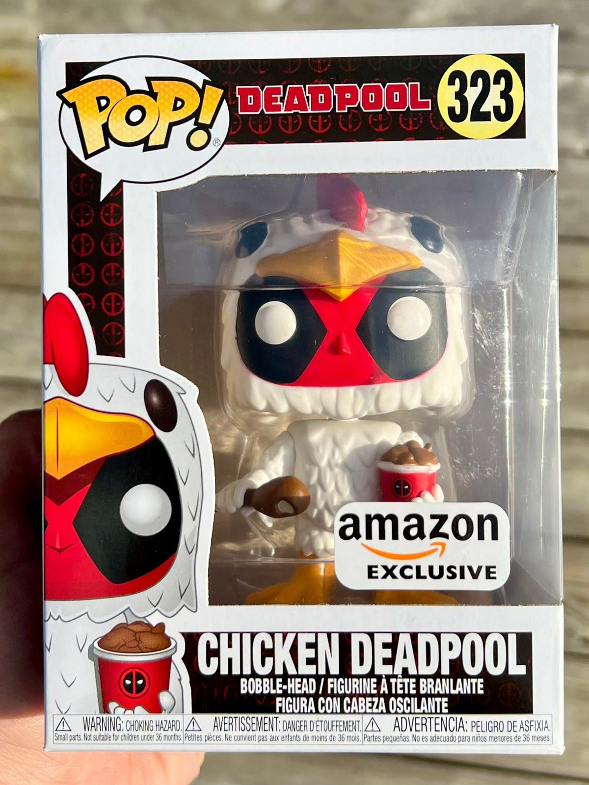 Funko Pop! Chicken Deadpool | Marvel (323) Excl. to AMZ | FINN-torget