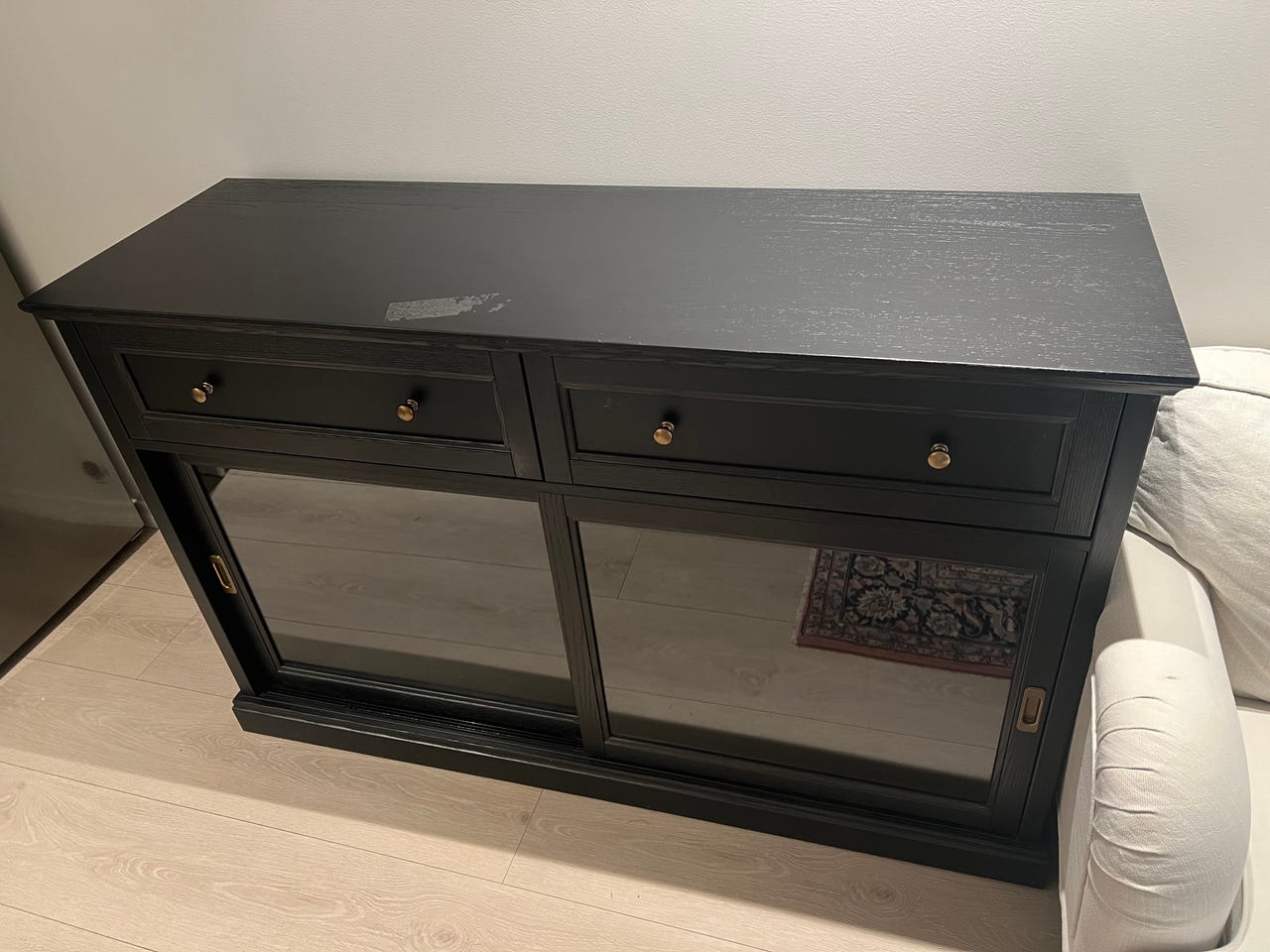 Ikea MALSJÖ skjenk svartbeiset | FINN-torget