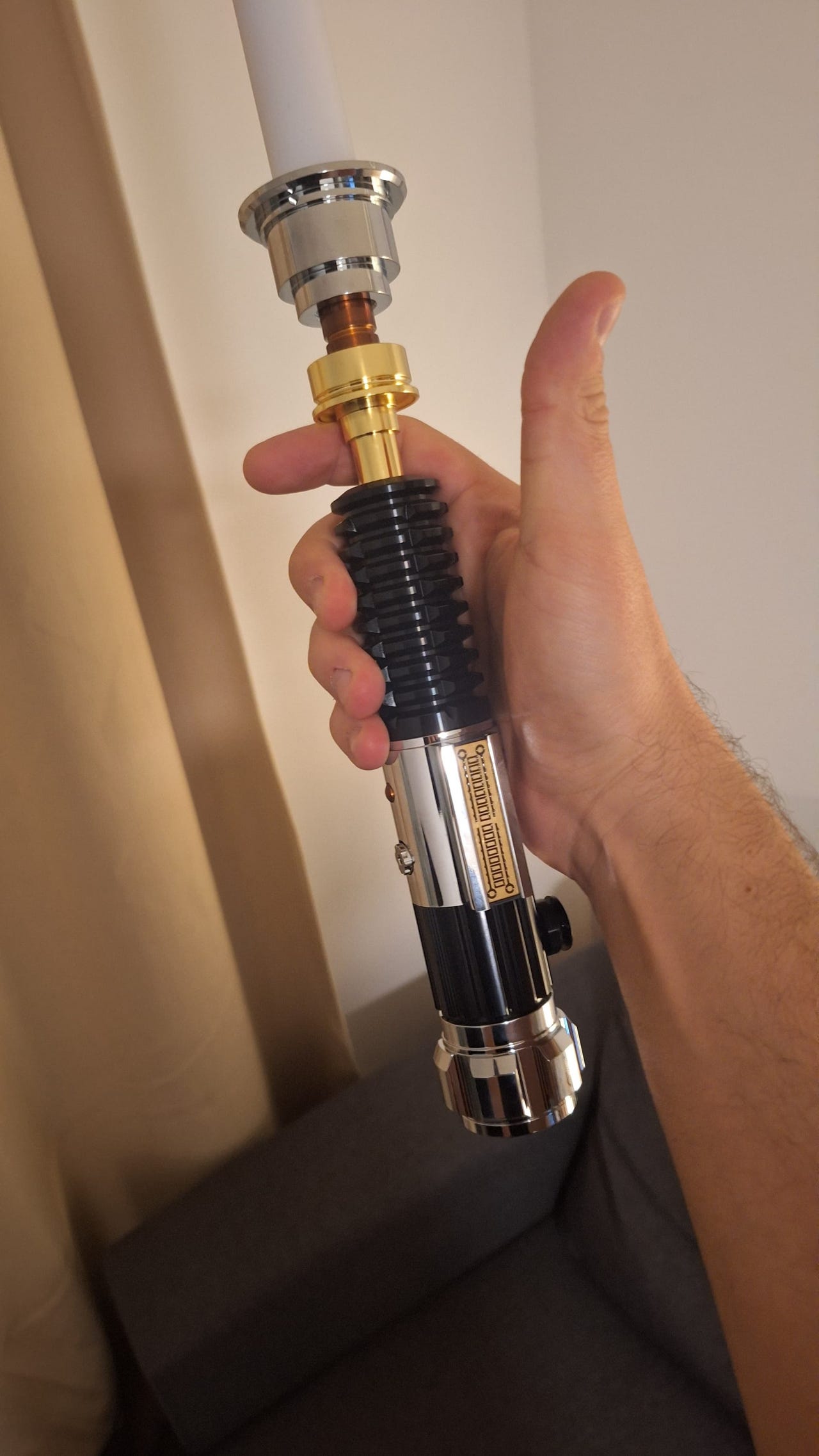 Star Wars ObiWan Kenobi EP3 lightsaber Neopixel FINN