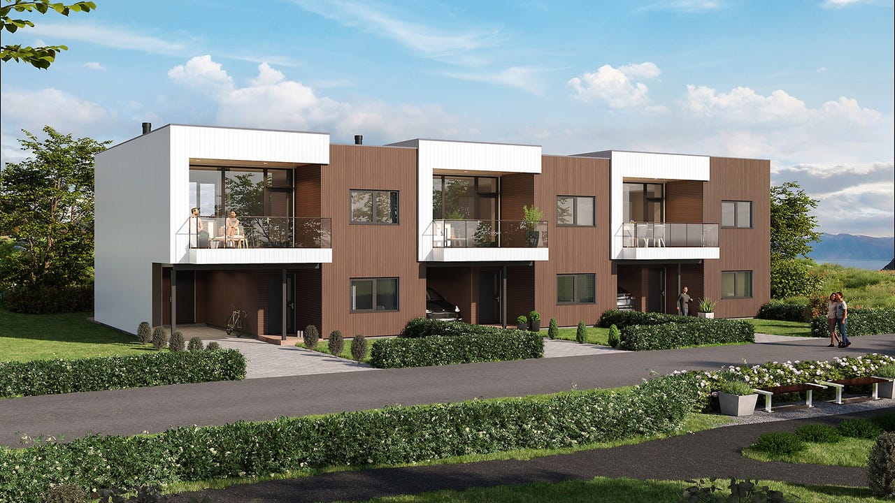 PRINSEN BOLIGFELT | Stort moderne rekkehus med 4 soverom | Fantastisk ...