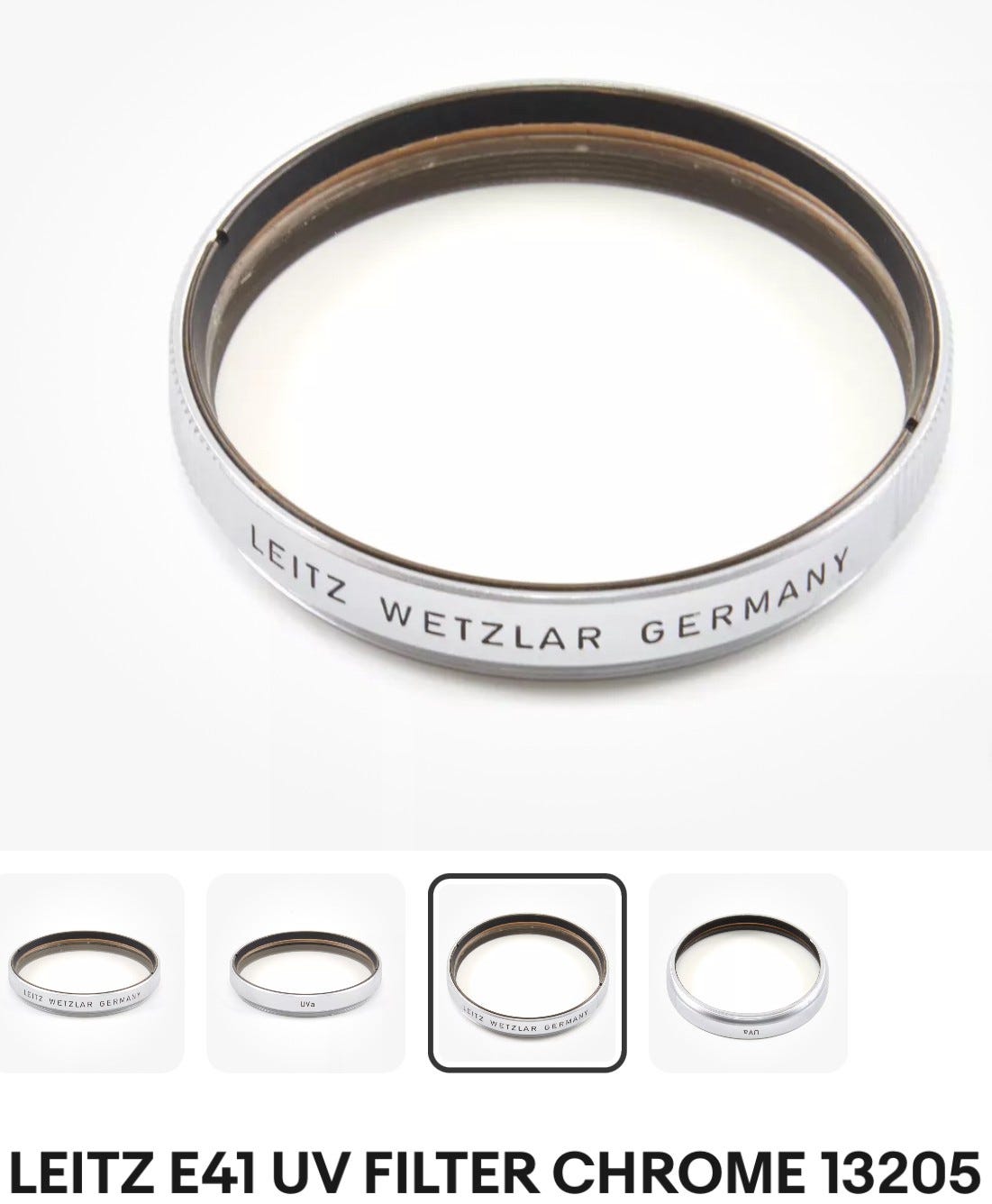 Filtre UVa Minor Scuffs Leitz Wetzlar Leica Summarit 13205