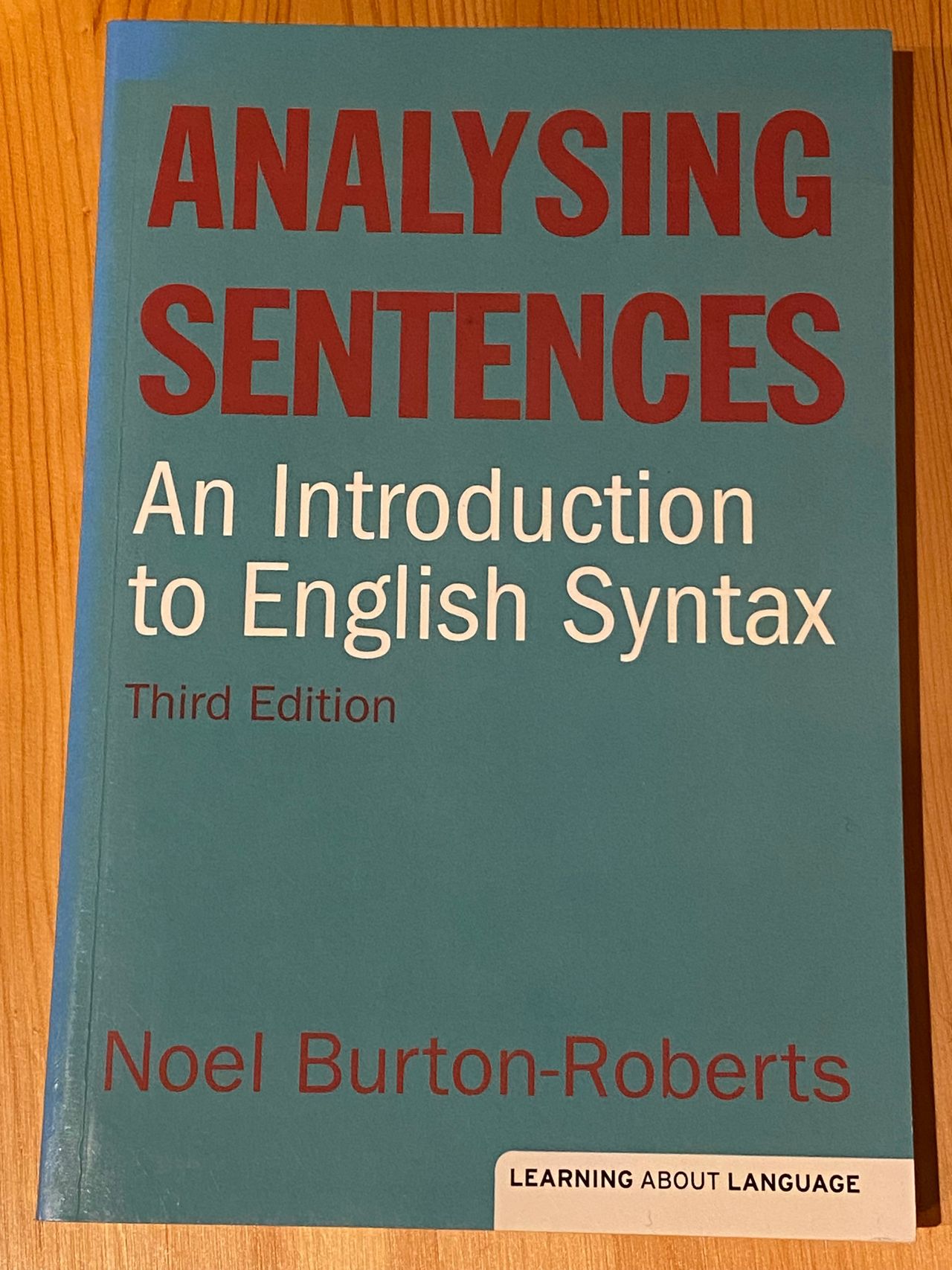Fagbok An introduction to English syntax Noel Burton-Roberts