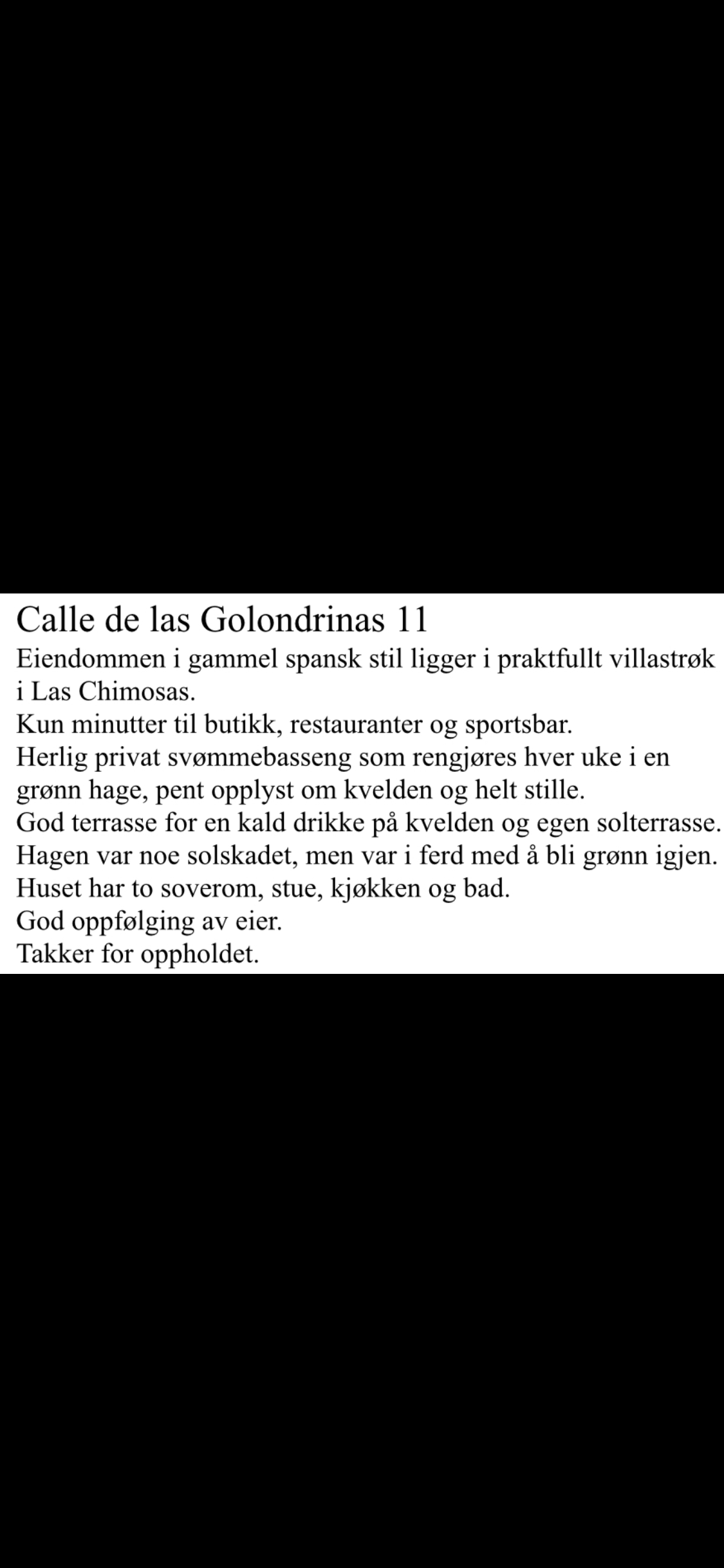 Uttalelse fra siste leietaker 1/10 til 6/11 2024 Galleribilde