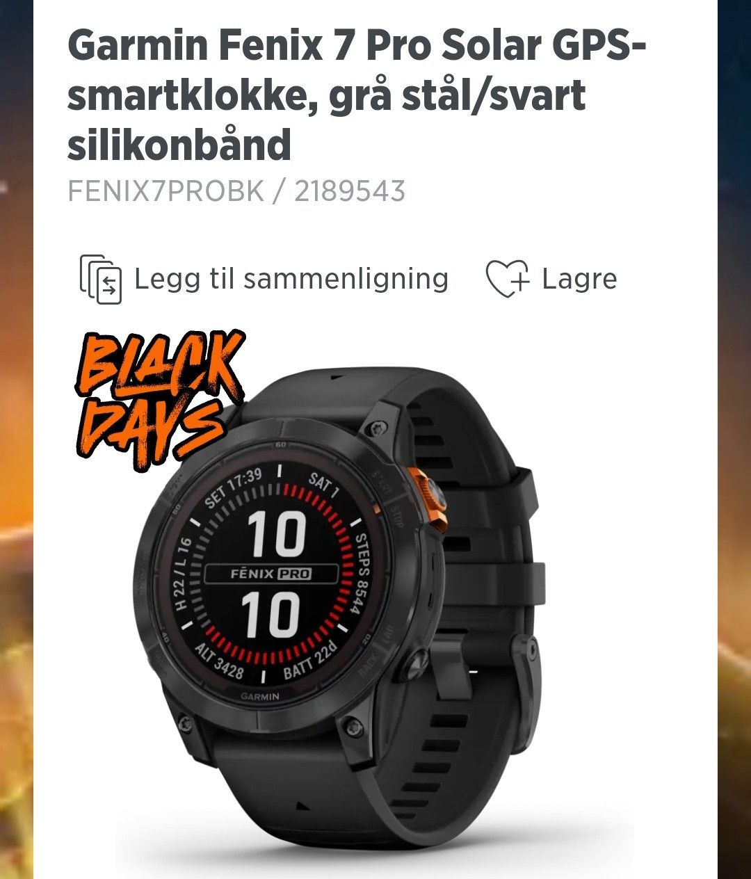 Garmin Fenix Pro Finn Torget