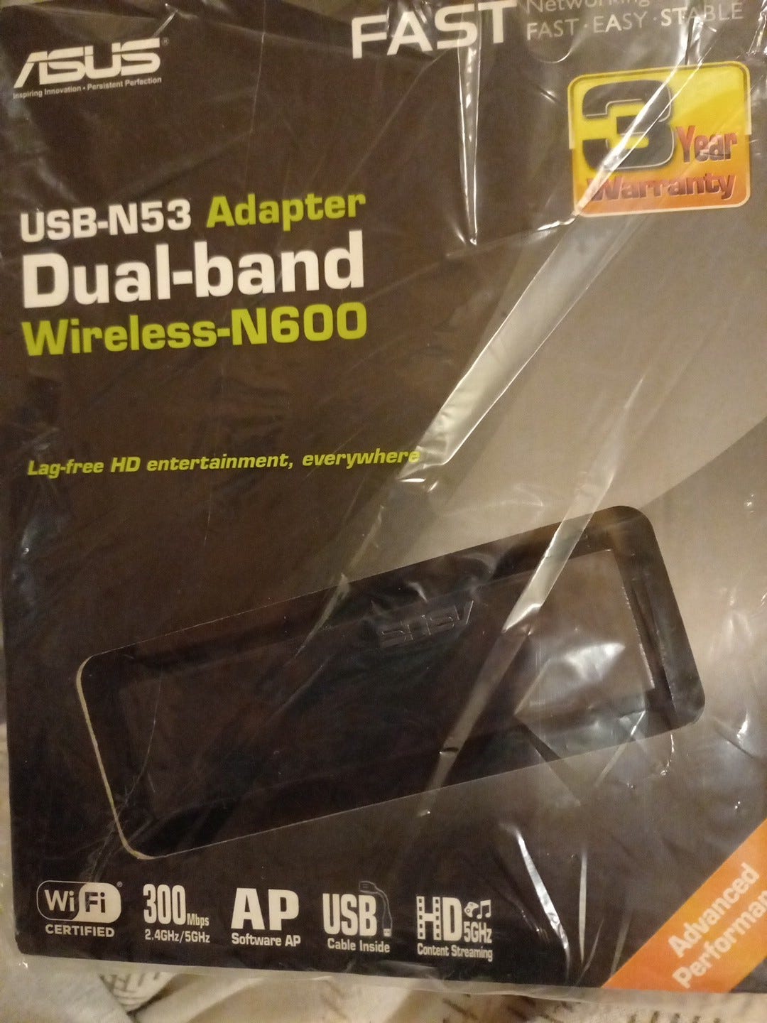 Asus USB-N53 adapter dual-band wireless -N600 | FINN-torget