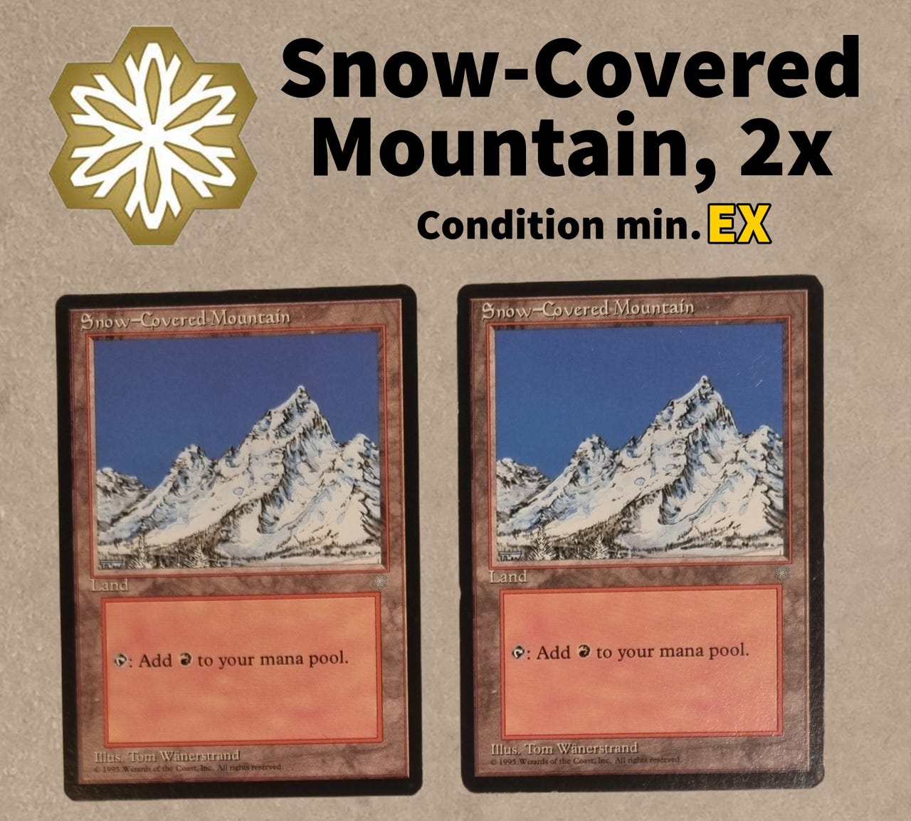 Magic The Gathering - Snow-Covered Island - Isola Innevata - Ice