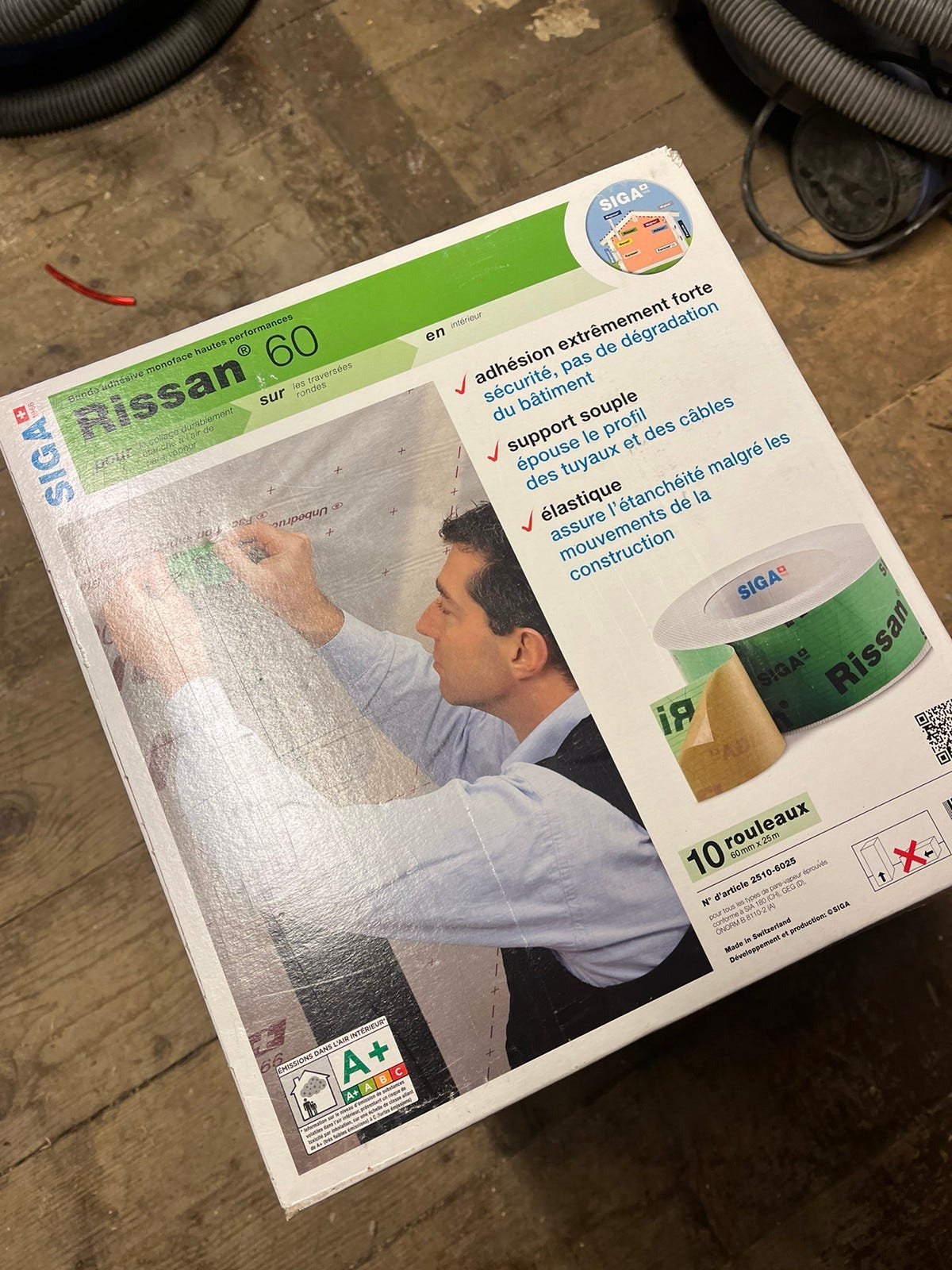 Siga Rissan Klebeband 60 mm x 25 m Dichtungsband für Dampfbremse