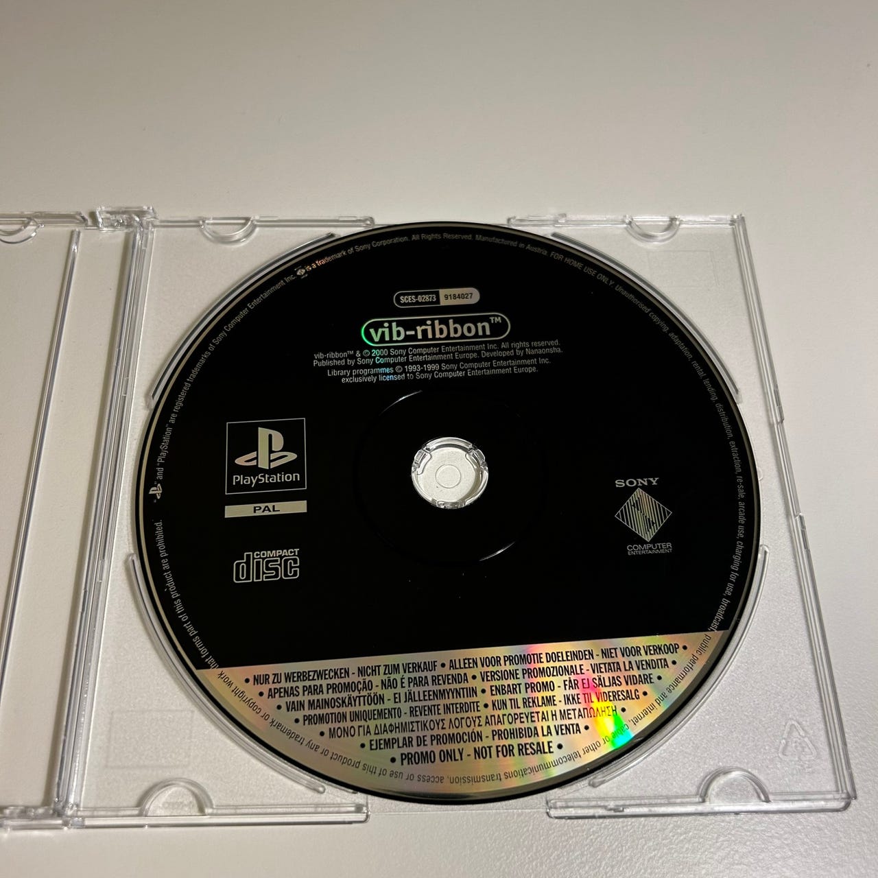 Vib Ribbon – PS1 – Version PAL – Complet Et Testé – Jeu D'occasion