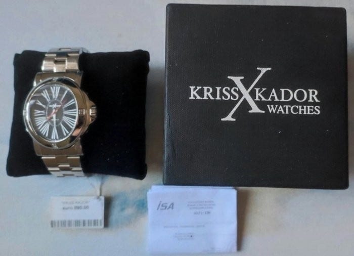 Montre Automatique Kriss Kador C846937G Acier Inox Argenté - Neuf Avec étiquettes Boîte | Classique étanche 50m