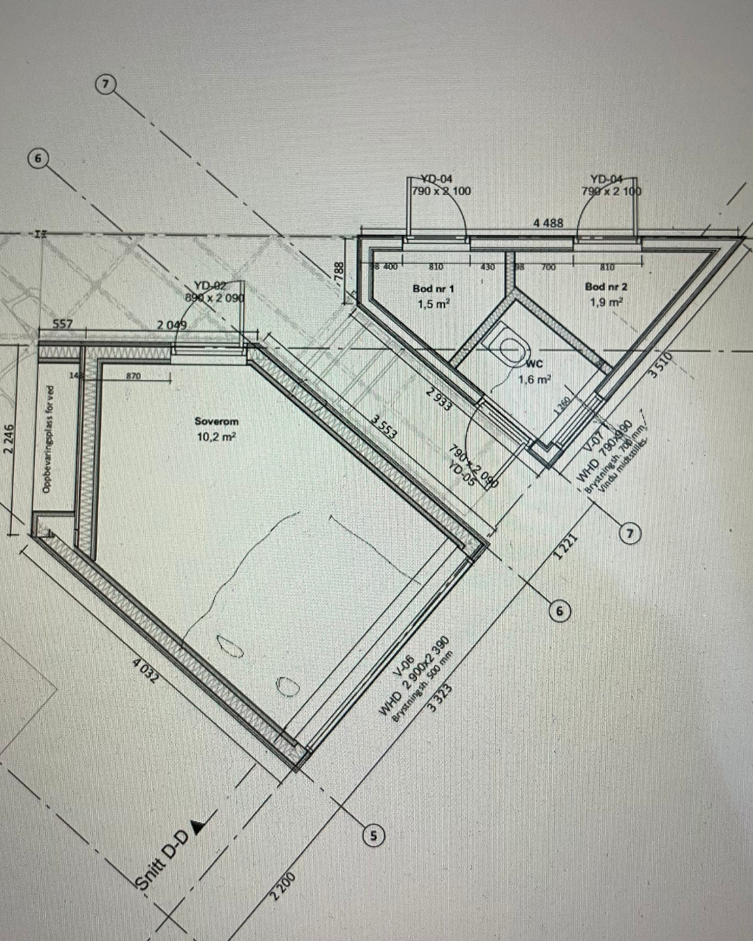 Plantegning gjestehytte + do/bod-hytte Galleribilde