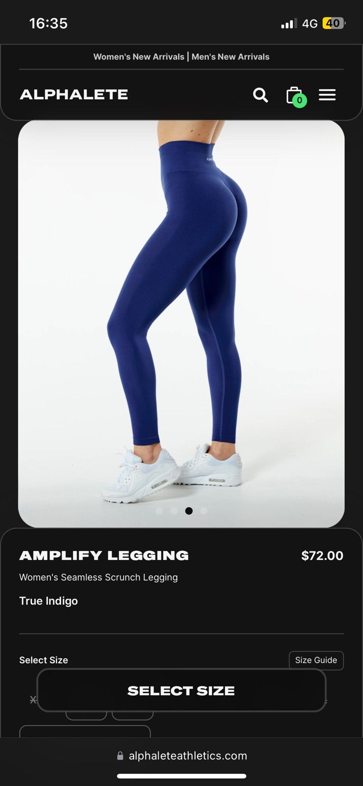 Amplify Legging - True Indigo - Blue