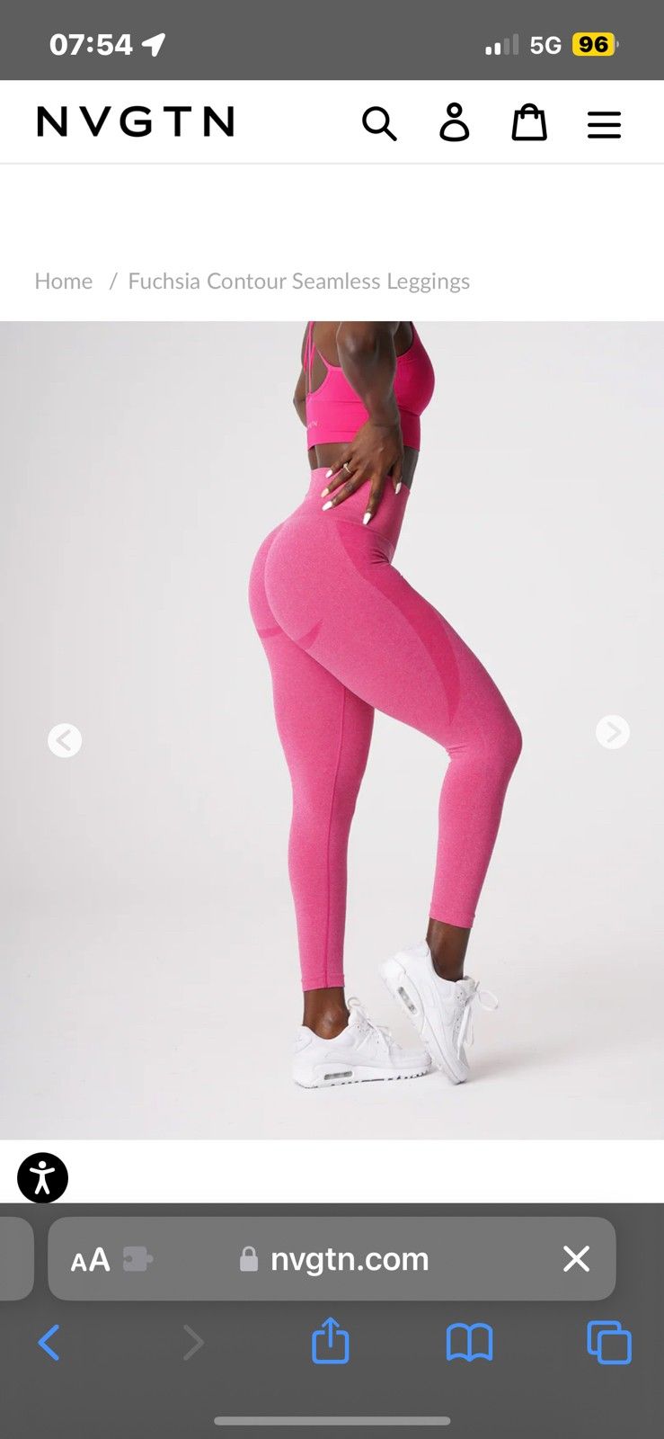 Fuchsia Contour Seamless Leggings