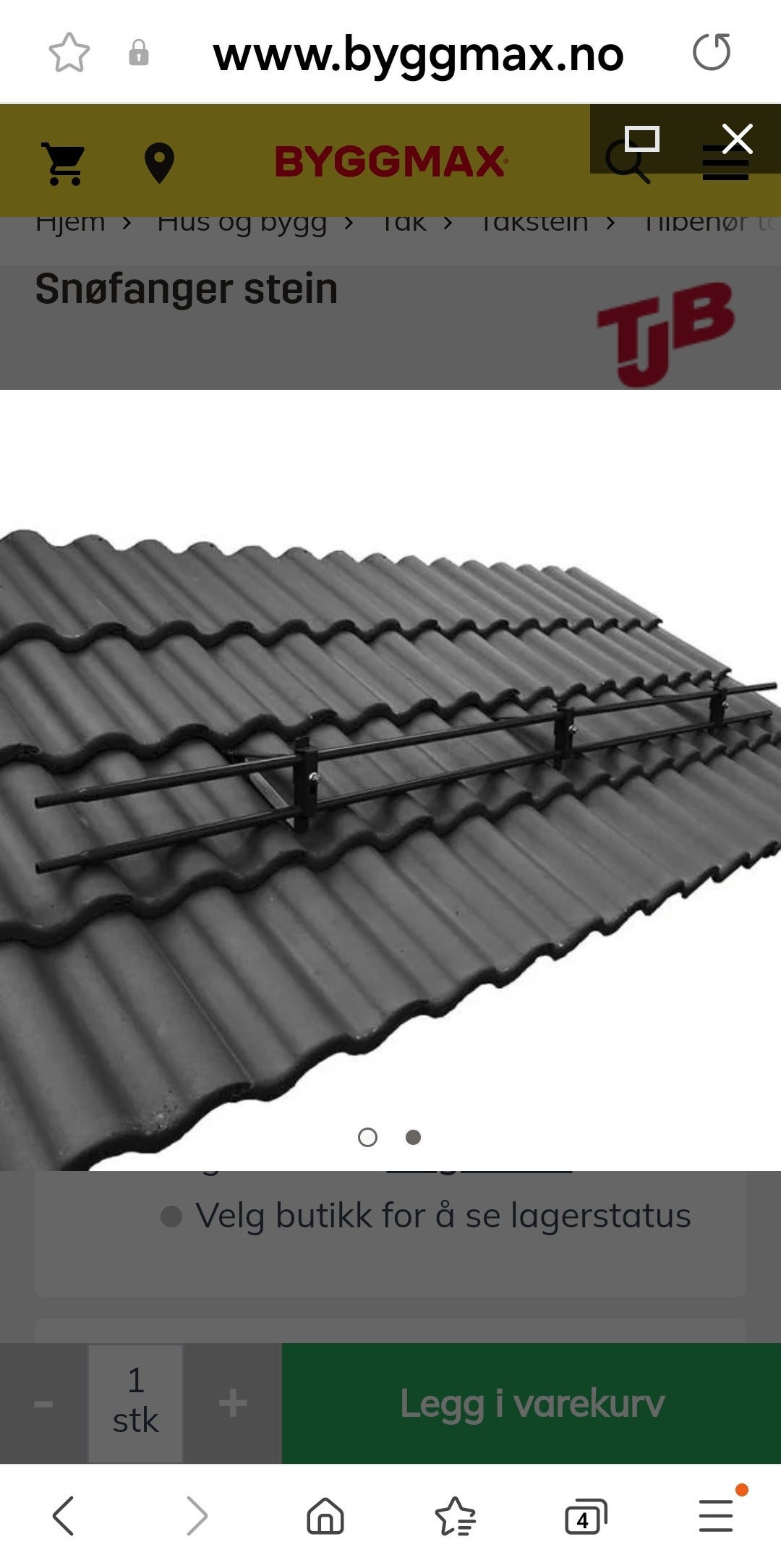 2,4 m Jemtland snøfanger Shingel/papp | FINN-torget