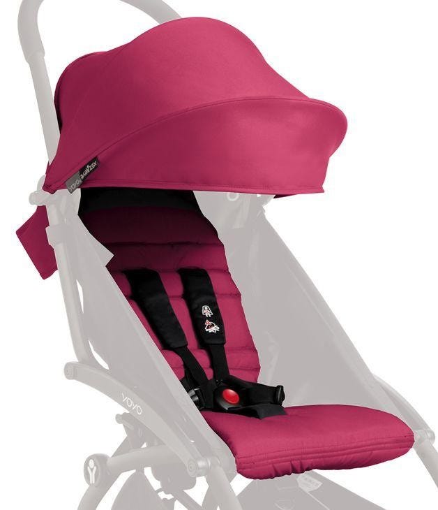 Colu Kid Luifel en zitkussen voor kinderwagen, compatibel met Babyzen YOYO 2 en YOYO , vervangingsset voor kinderwagenaccessoires, dubbellaagse waterdichte stof (Aqua Blue
