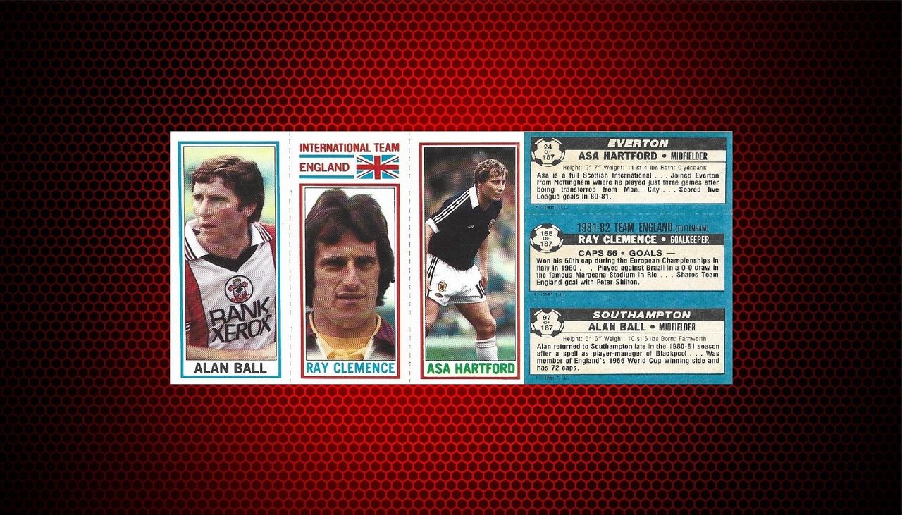 TOPPS 1981 82 FOOTBALLERS LIGHT BLUE BACKS FINN torget