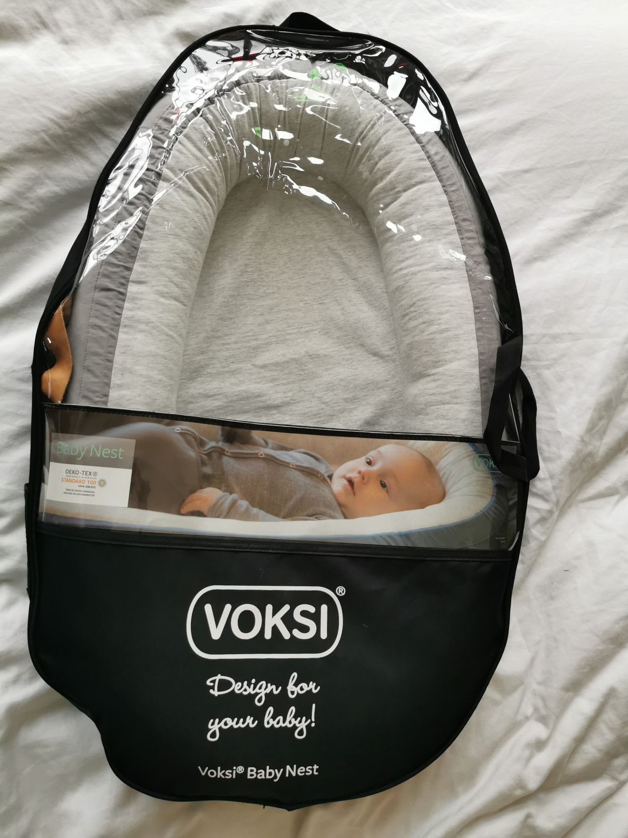 Voksi babynest hot sale light grey