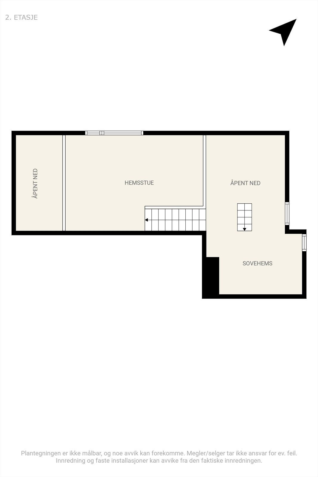 Plantegning 2. etage Galleribilde