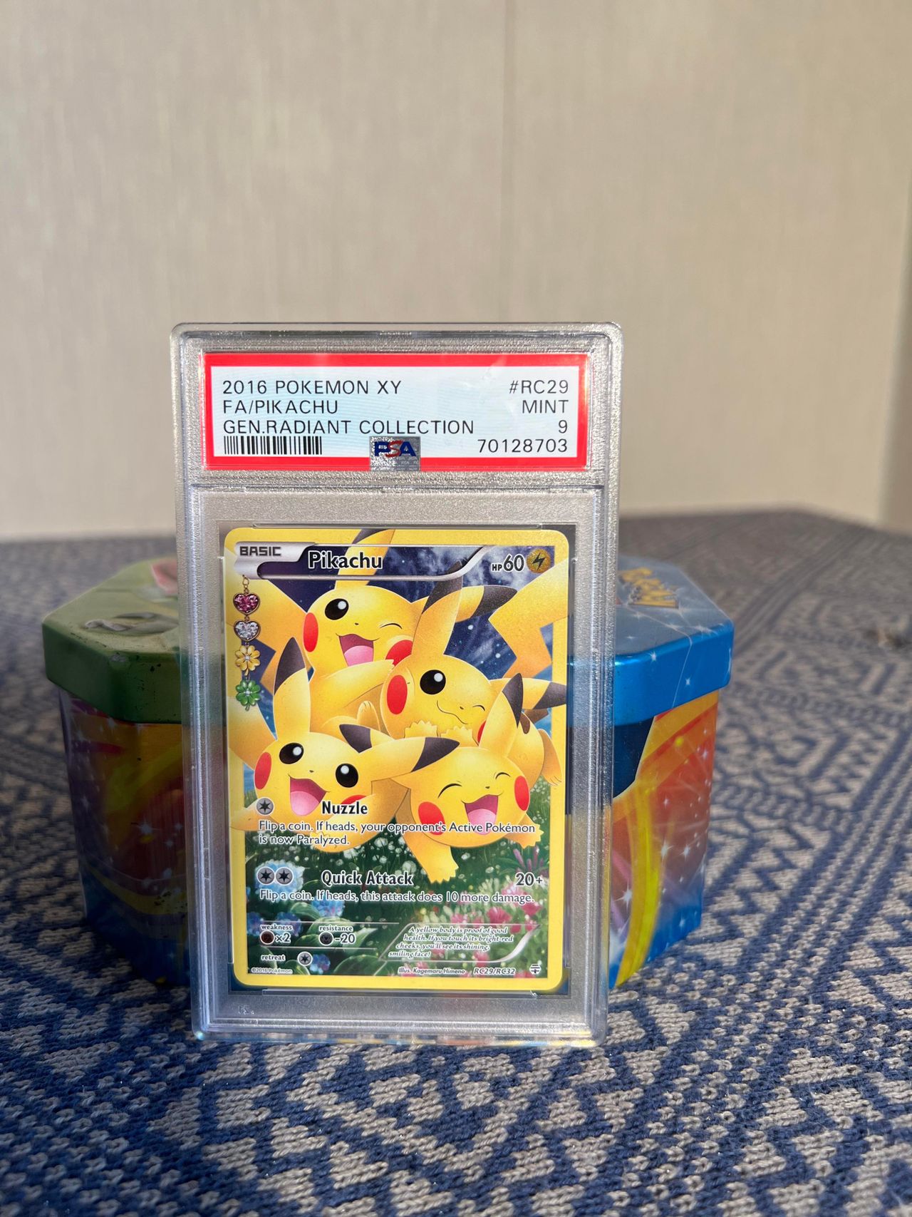 POKEMON XY GENERATIONS RADIANT COLLECTION FA/PIKACHU PSA 9