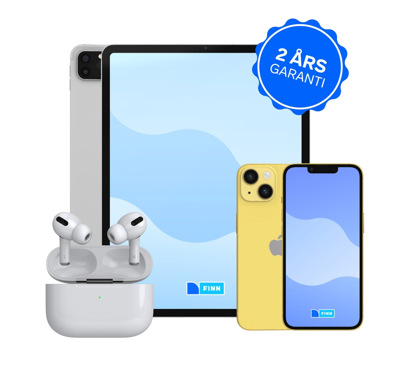 Brukt elektronikk med garanti iPad Airpods Pro iPhone + FINN