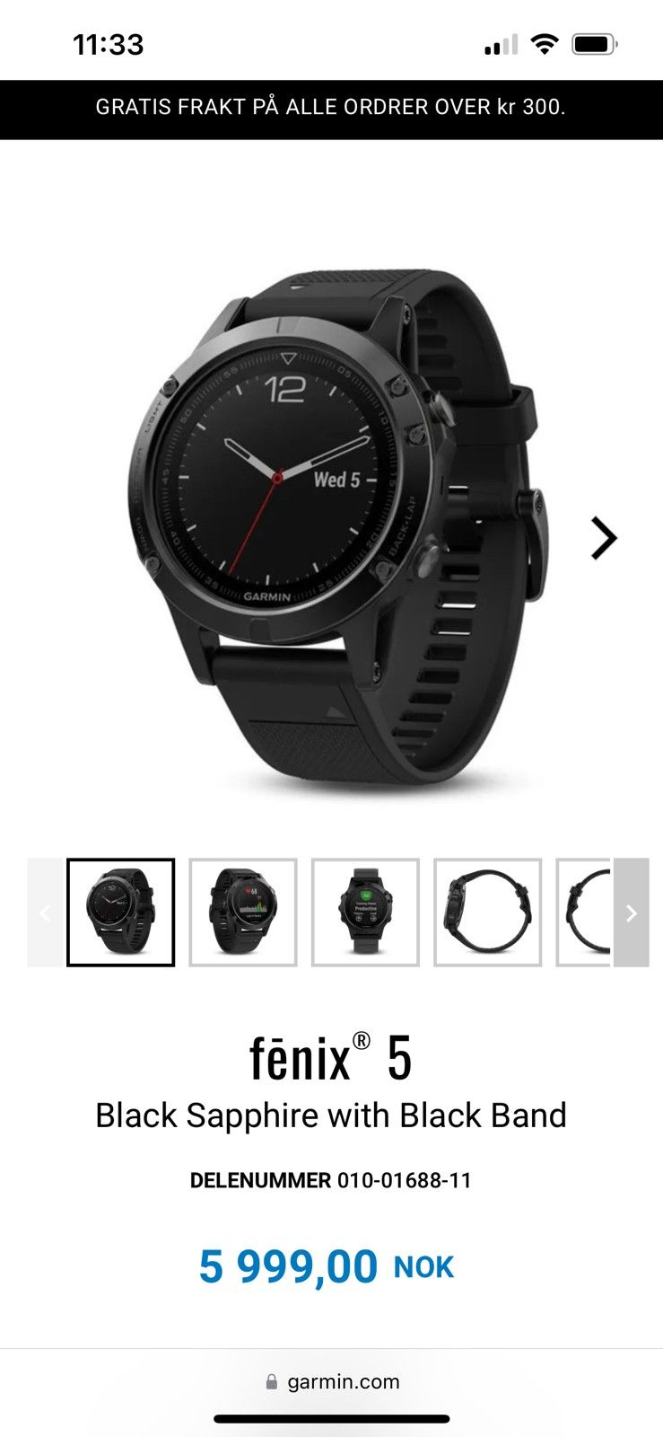 Garmin fenix 5x plus clearance vs suunto 9 baro