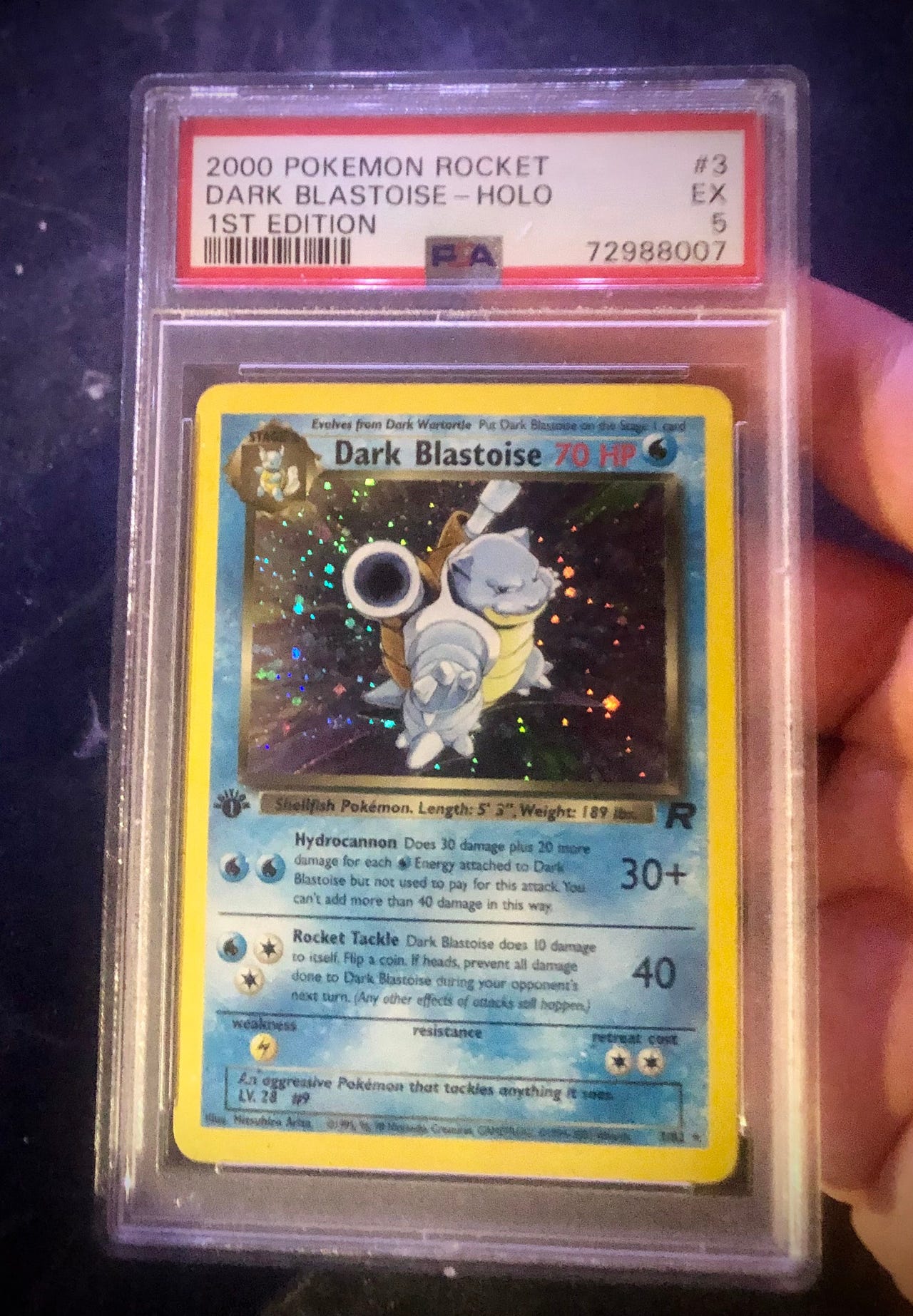 Dark Blastoise 1st Edition Holo PSA 5 FINN torget dark-blastoise-1st-edition-holo-psa-5-finn-torget