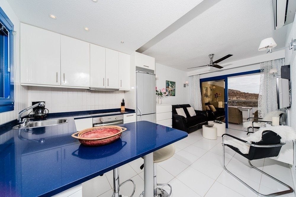 303 Godt utstyrt kjøkken og stue i samme rom. Galleribilde