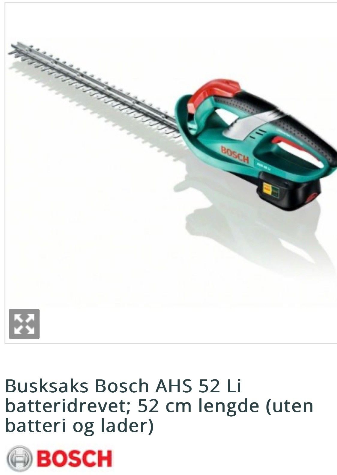 busksaks BOSCH AHS 52 Li FINN torget