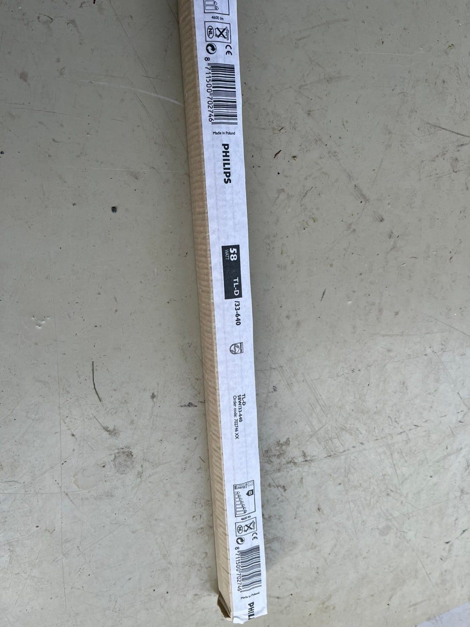 Philips lysrør 58w lang type 18 stk - TL-D 58W/33-640 - selges samlet ...