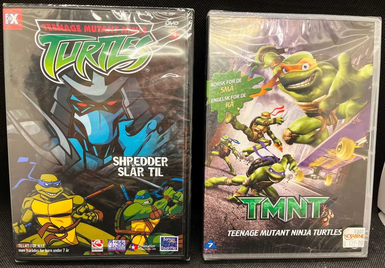 TURTLES-PAKKE, TMNT (2 STK. NYE DVD’ ER I PLAST) | FINN torget