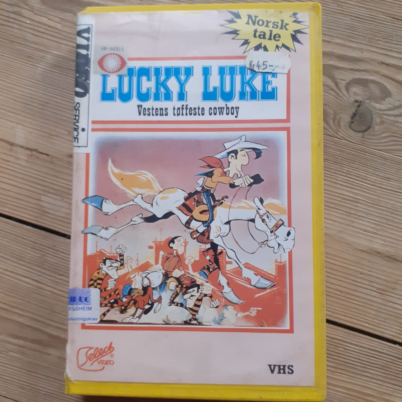 LUCKY LUKE VERDENS TØFFESTE COWBOY. SELECT VIDEO. BIG BOX VHS. | FINN torget