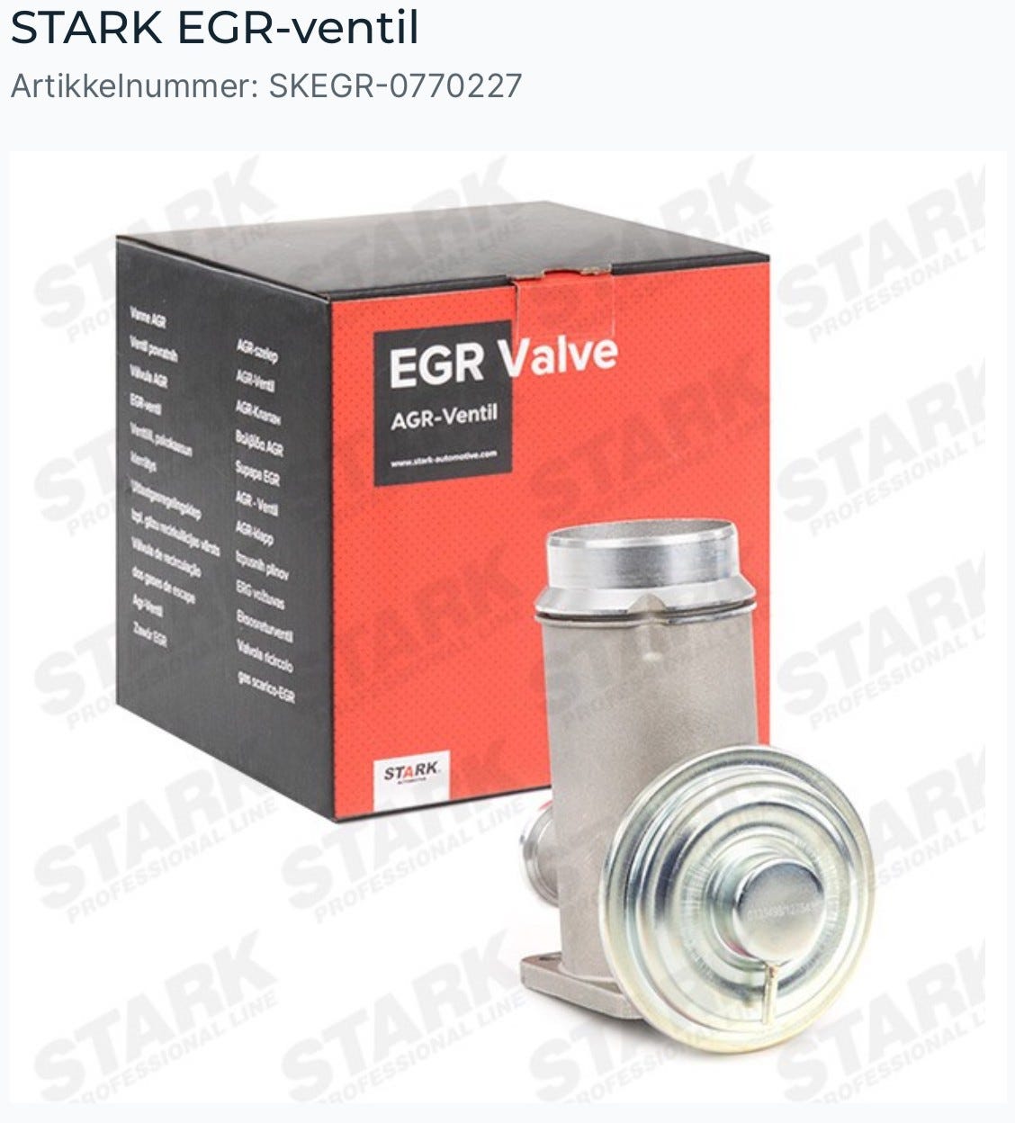 Valvola EGR STARK SKEGR-0770028 - Elettronica, 5 Pin, Con
