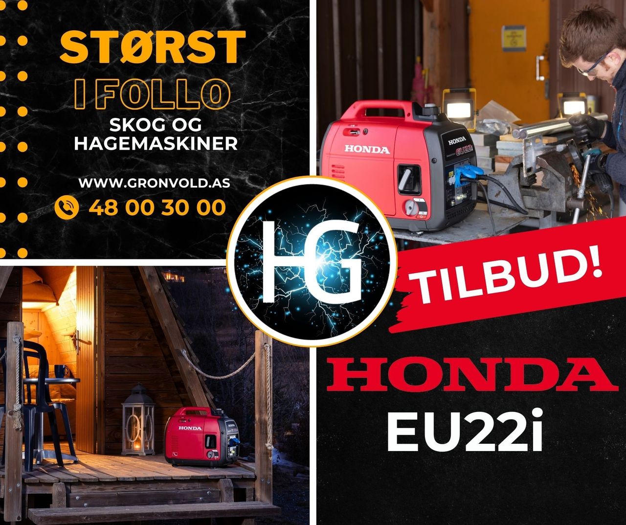 TILBUD! Honda EU 22i | FINN torget