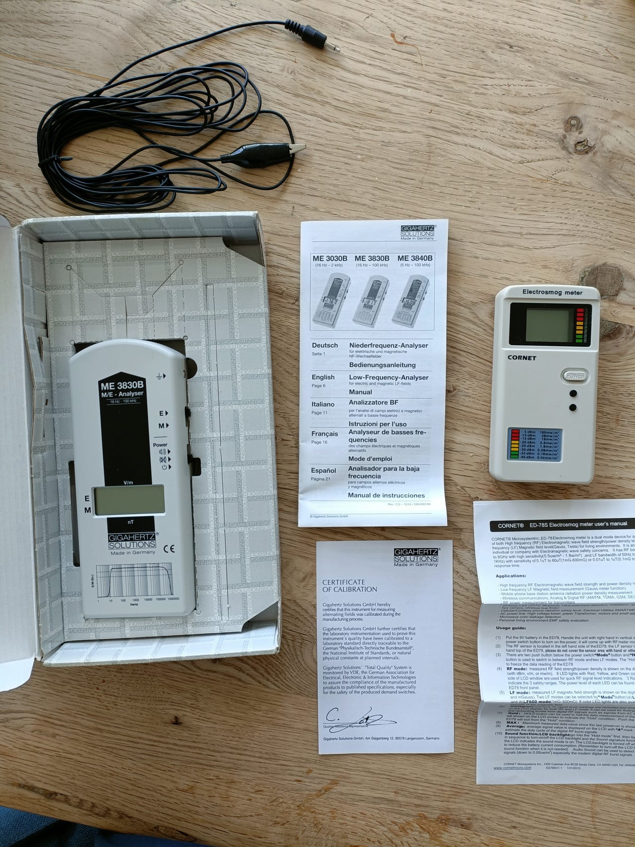 Cornet 電磁波測定器 ED78S ホワイト