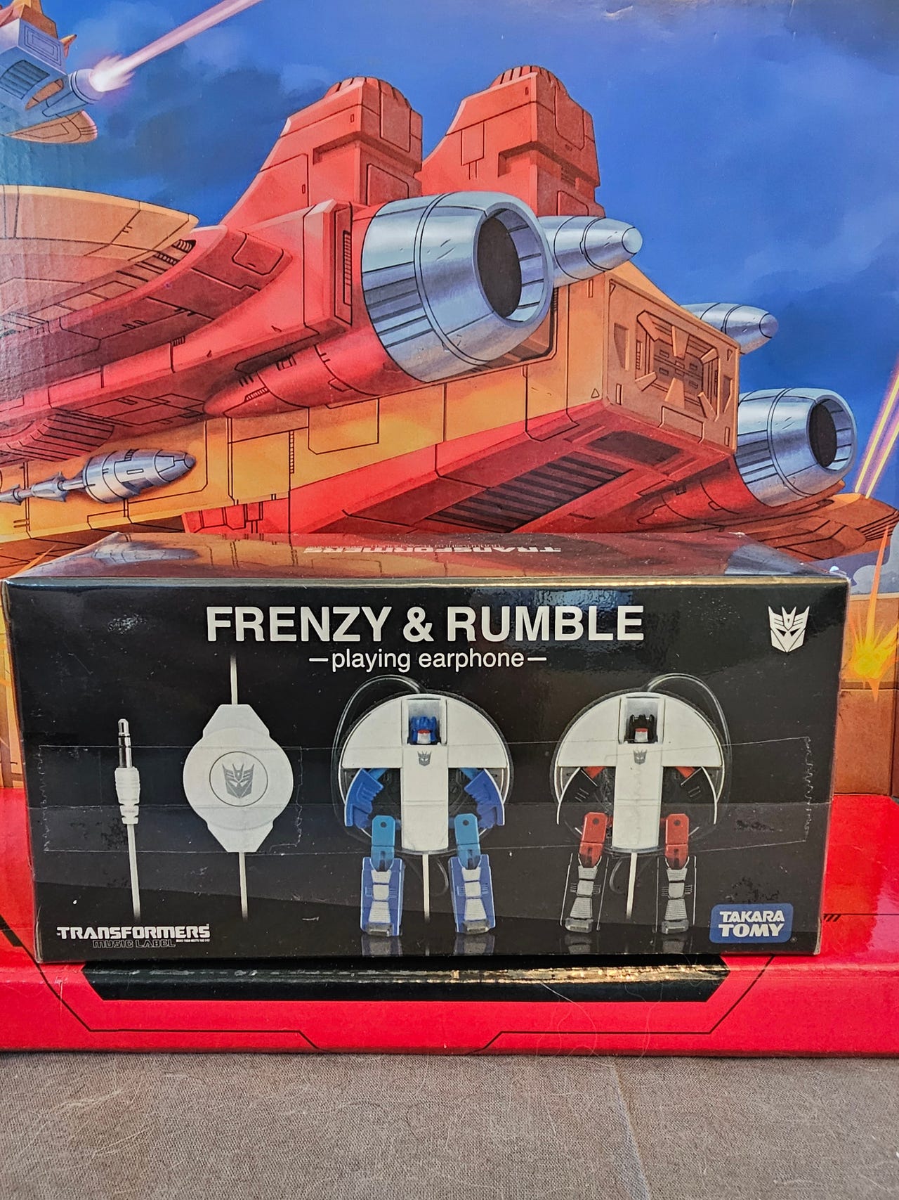 Transformers Music Label Frenzy and Rumble headphones | FINN-torget