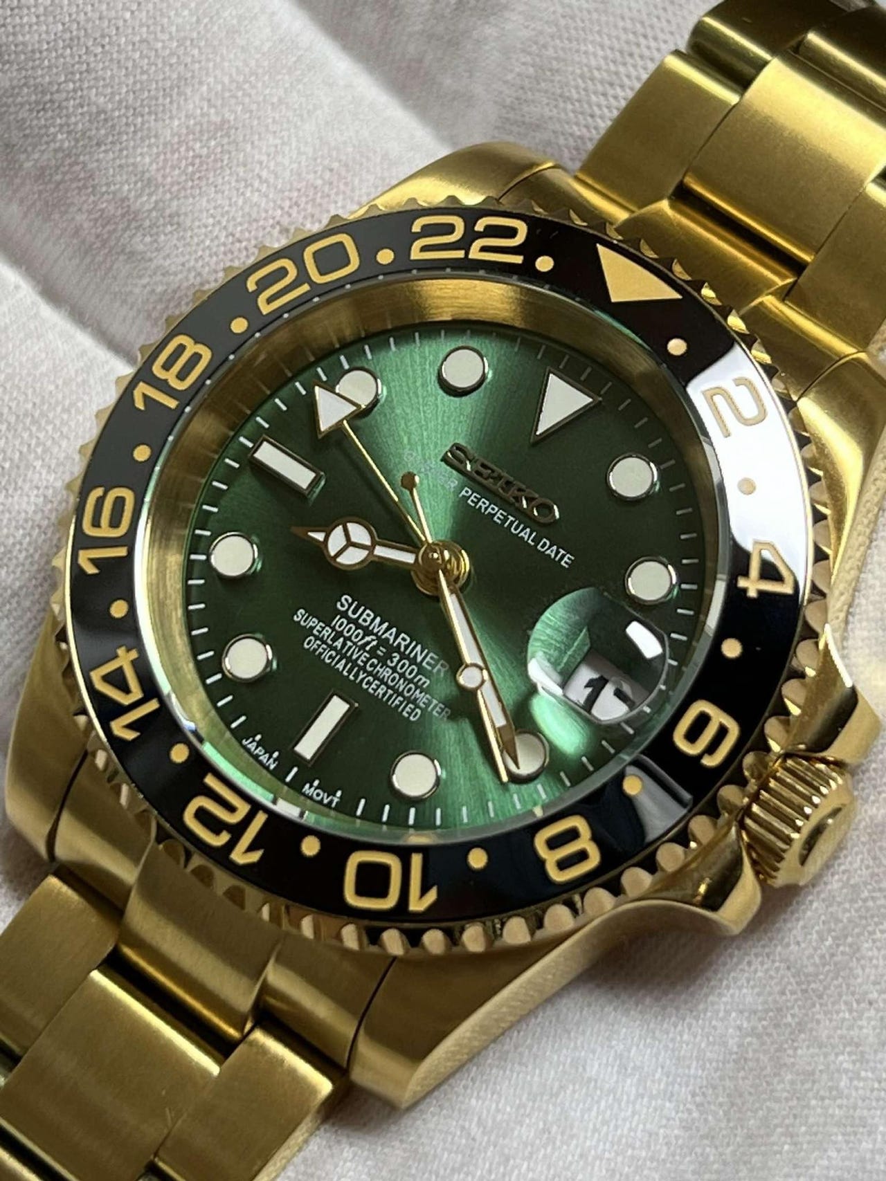 Pepsi Max Vrf Gmt Master Seiko Gold 