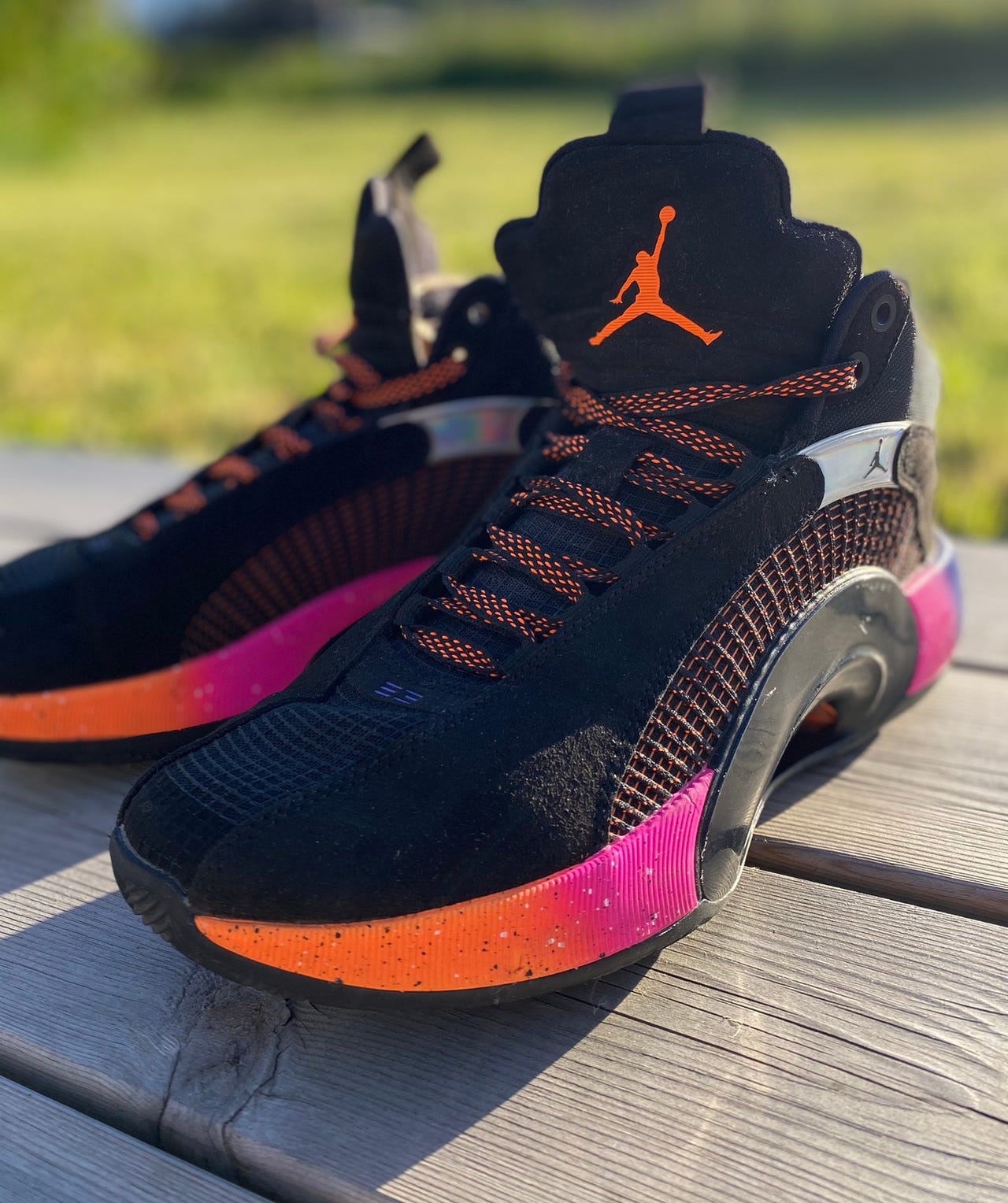 nike air jordan 35 sunset red zion williamson