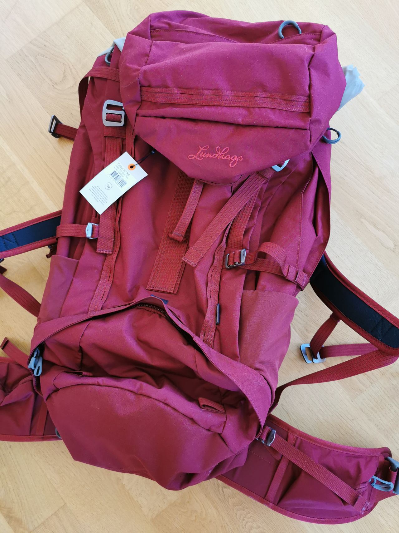 Lundhags Gnaur 60L RS Dark Red ryggsekk | FINN torget