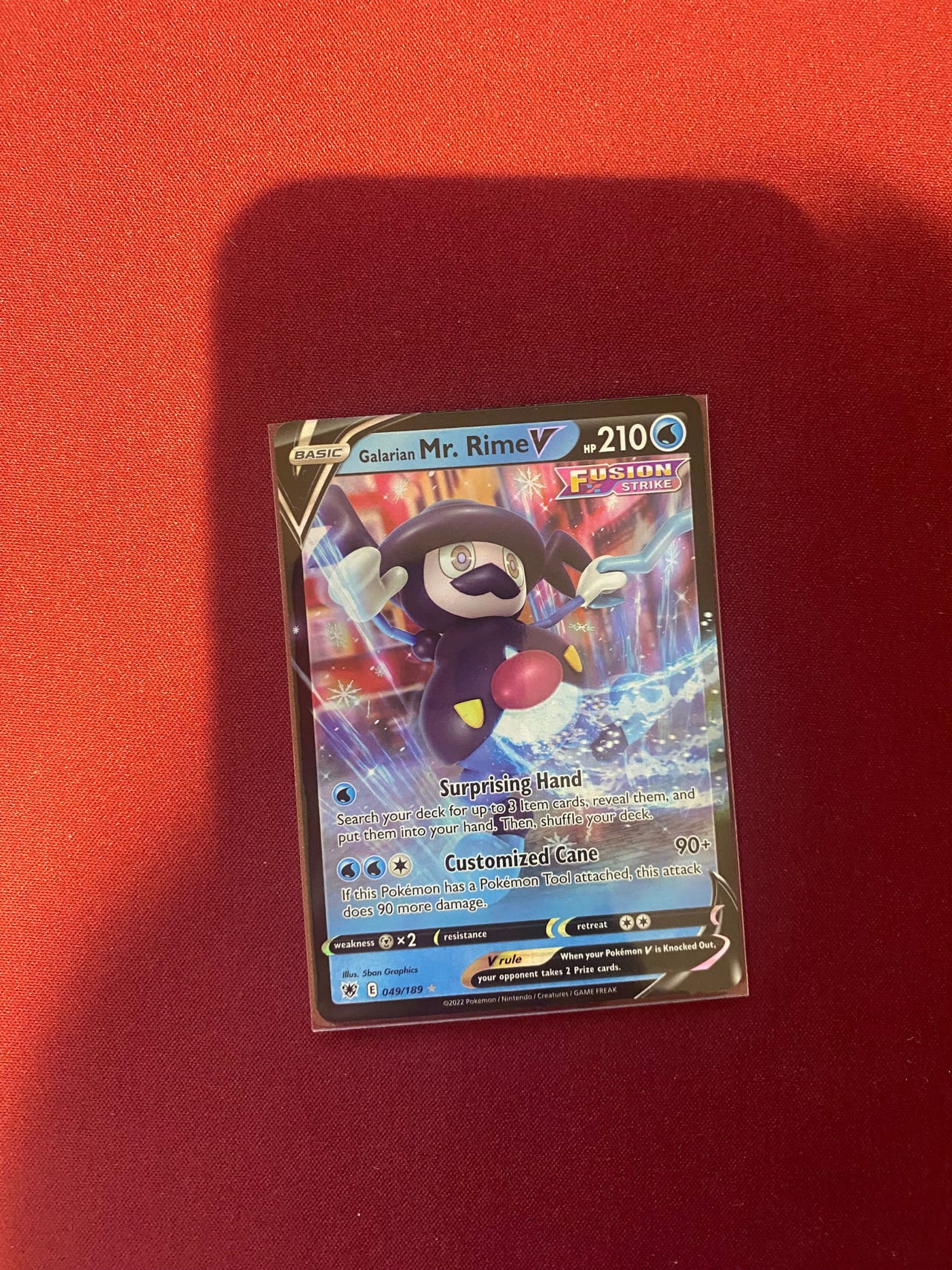 Galarian Mr. Rime V #49 Pokemon Astral Radiance | FINN torget