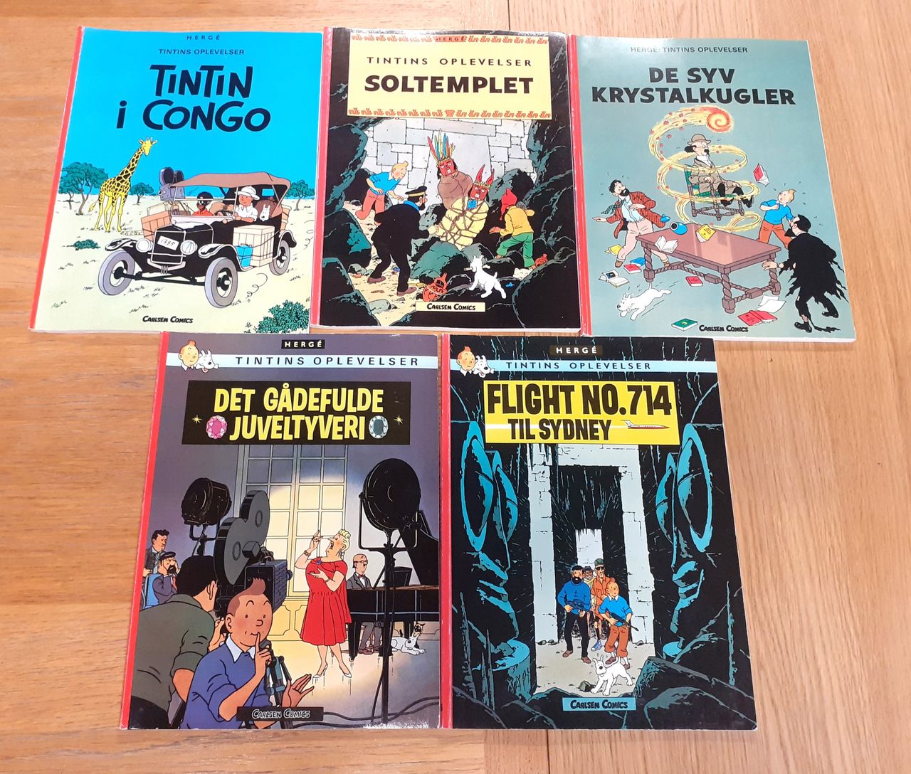 Fretex Moss: Tintin 5 albumer (dansk)