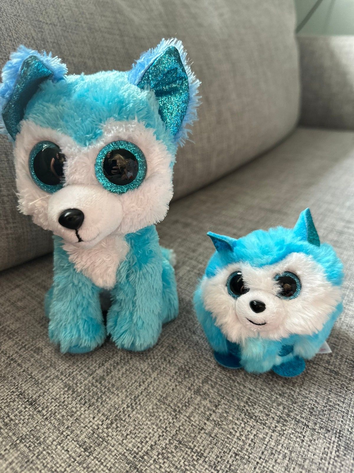 Bamse TY Prince Husky Blue + Prince Husky Puff | FINN-torget