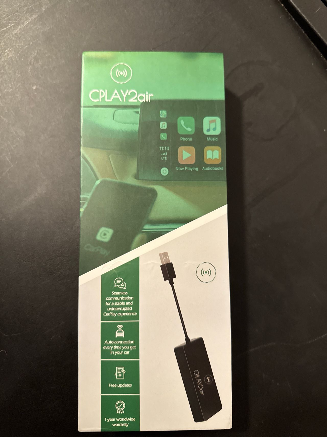 CPLAY2air adapter (Få tråløs CarPlay i biler som godtar det) | FINN torget