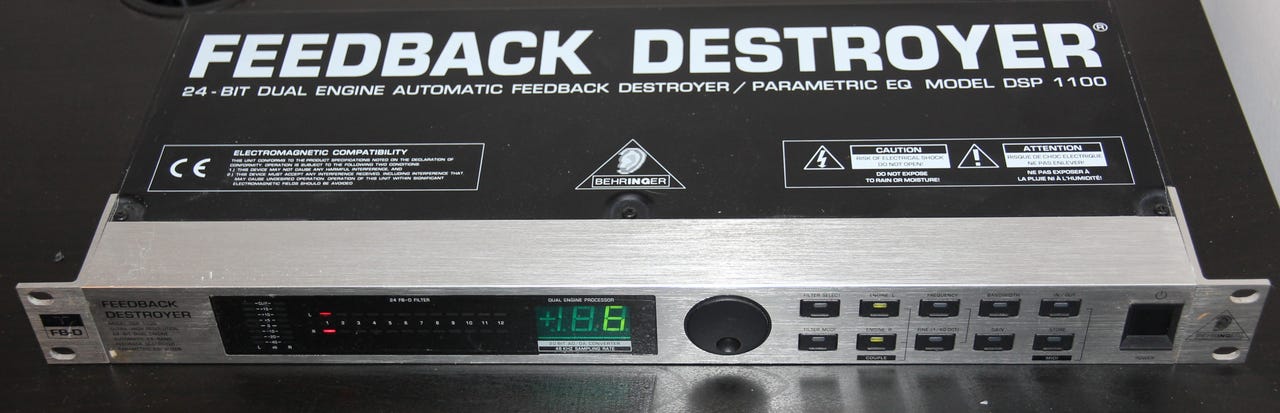 BEHRINGER FEEDBACK DESTROYER 「DSP 1100P」 Restock Behringer Feedback Destroyer Pro DSP 1124P | Guitar Center