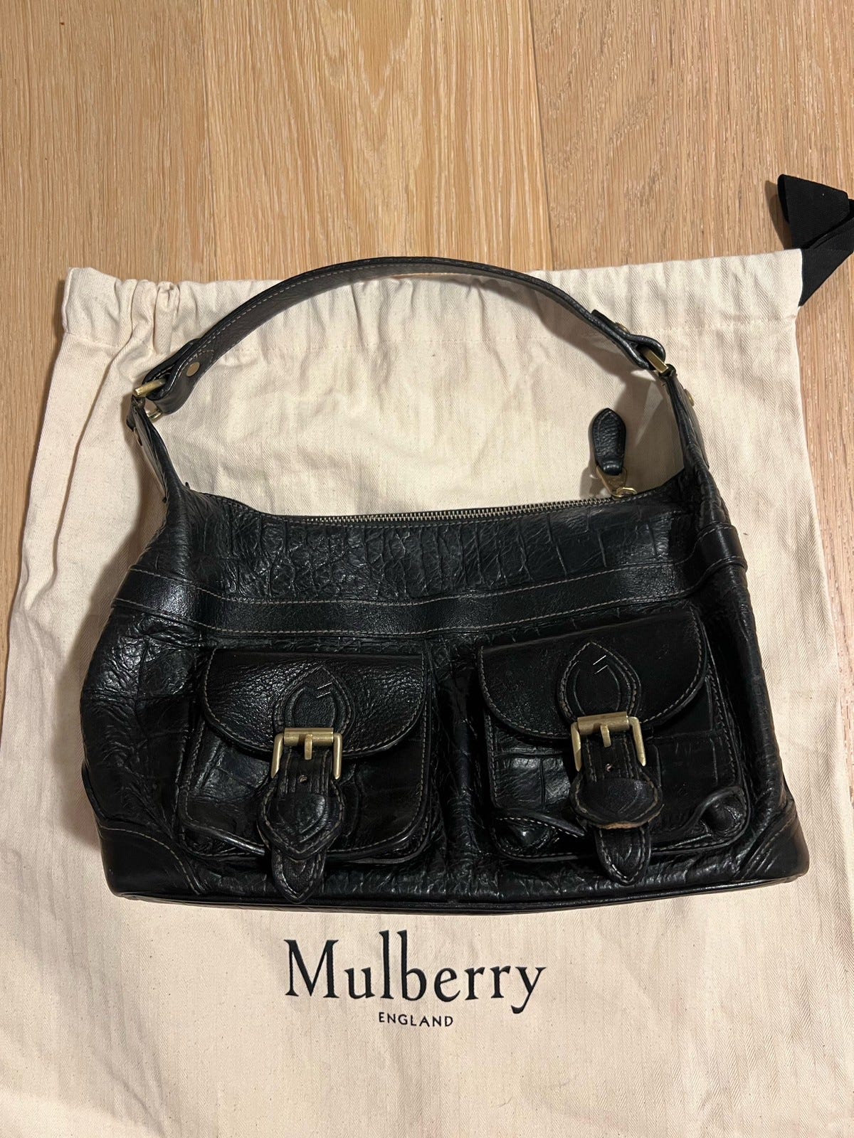 NY PRIS MULBERRY VIOLET BAG SORT KENYA SKINN FINN