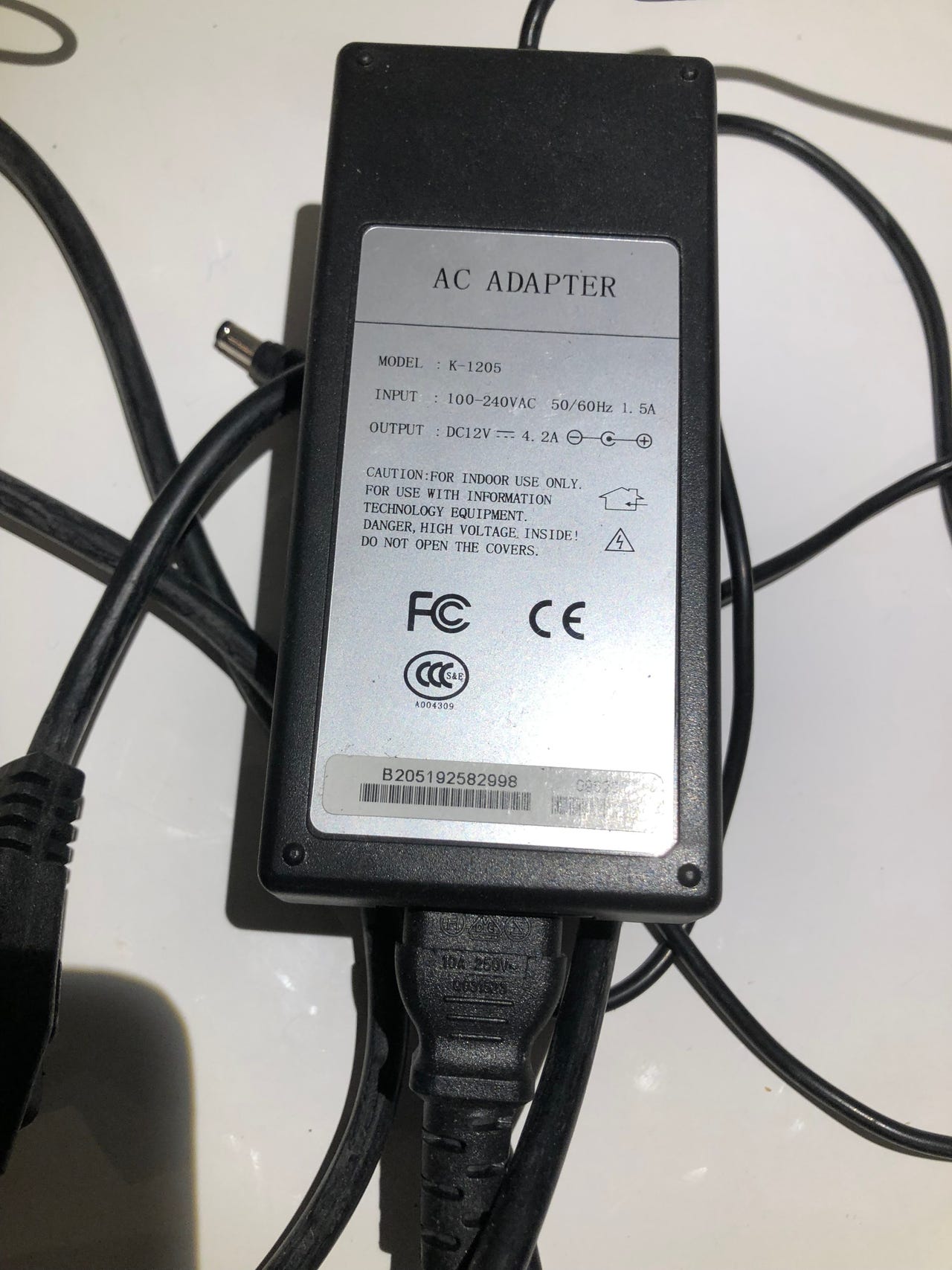 AC ADAPTER, modell K-1205 for LCD monitors | FINN-torget