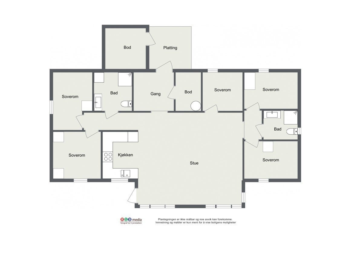 Plantegning Galleribilde