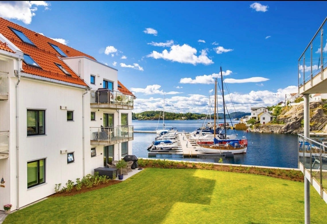 Utakt fra terrassen Galleribilde