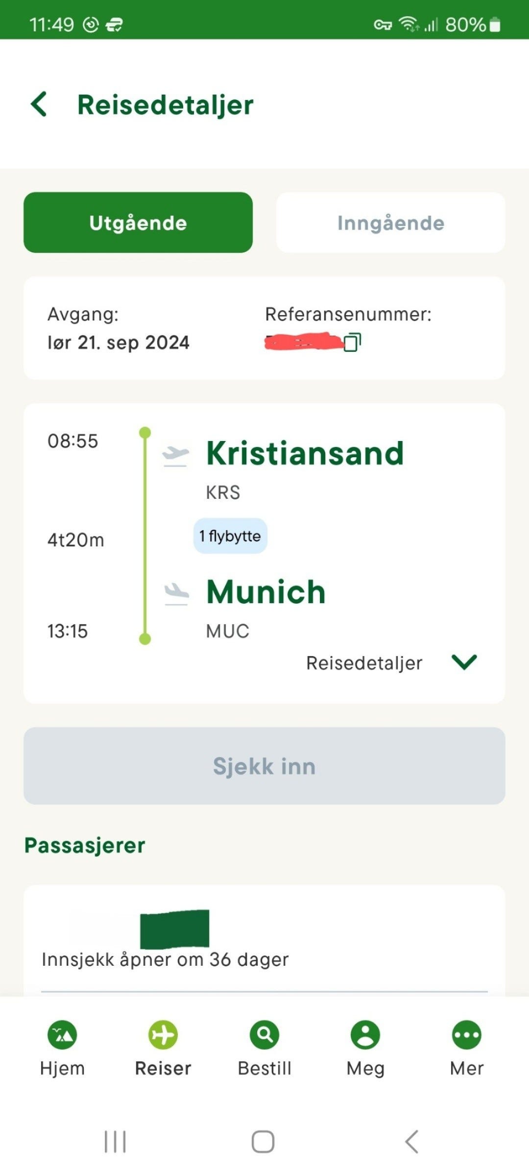 Flybilett kristiansand, kjevik til Munchen, øl festival, oktoberfest ...